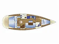 Bavaria 42 Cruiser - Layout image