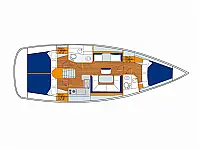 Jeanneau Sun Odyssey 409 - Layout image