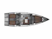 Bavaria Cruiser 46 - Layout image