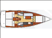 Oceanis 38.1 - Layout image