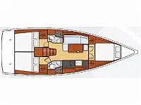 Oceanis 38.1 - Layout image