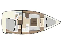 Dufour 335 Grand Large - Layout image