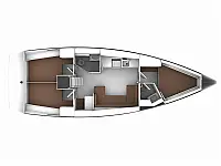 Bavaria Cruiser 41 - Layout image