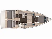 DUFOUR 37 NEW 2023 - Layout image