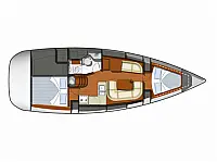 Sun Odyssey 36i - Layout image