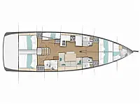 Sun Odyssey 490 - Layout image