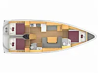 Bavaria C42 - Layout image