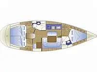 Bavaria 42 Cruiser - Layout image