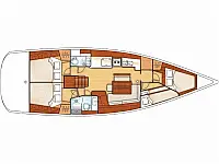 Oceanis 46 - Layout image