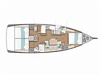 Sun Odyssey 440 - Layout image