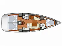 Sun Odyssey 42 i Performance - Layout image