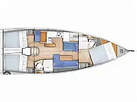 Sun Odyssey 410 - Layout image