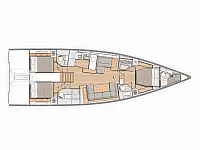 Oceanis Yacht 54 - Layout image