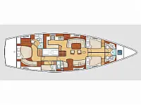 Beneteau 57 - Layout image