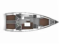 Bavaria Cruiser 46 - Layout image