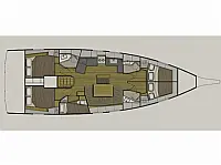 Oceanis 46.1 10 pax - Layout image