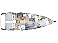 Sun Odyssey 410 - Layout image