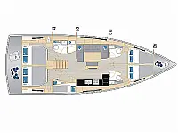 Hanse 460 - Layout image