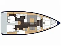 Bavaria C50 - Layout image