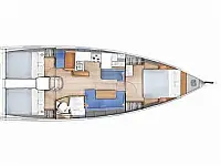 Sun Odyssey 410 - Layout image