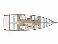 Sun Odyssey 490 - Layout image