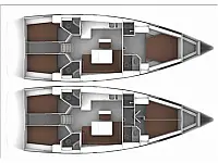 Bavaria 46 Cruiser - Layout image