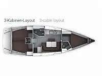 Bavaria Cruiser 41 - Layout image