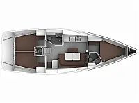 Bavaria 41 Cruiser - Layout image