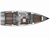 Bavaria C45 - Layout image