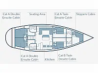 Ocean Star 51.1 Cabin - Layout image