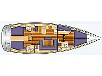 Bavaria Cruiser 50 - Layout image