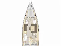 Hanse 458 - Layout image