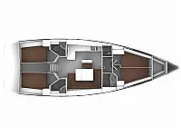 Bavaria Cruiser 46 - Layout image