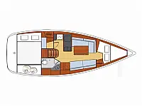 Oceanis 31 - Layout image