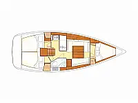 Oceanis 34 - Layout image