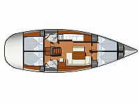 Sun Odyssey 44 i - Layout image