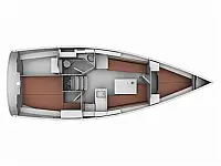 Bavaria Cruiser 32 - Layout image