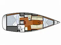 Sun Odyssey 29  - Layout image