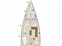 Hanse 508 - Layout image