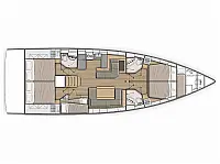 Oceanis 51.1 - Layout image