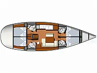 Sun Odyssey 49i - Layout image