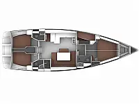 Bavaria Cruiser 51 - Layout image