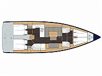 Bavaria C45 Style - Layout image