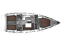 Bavaria Cruiser 46 - Layout image