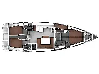 Bavaria Cruiser 51 - Layout image