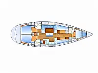 Bavaria Cruiser 50 - Layout image