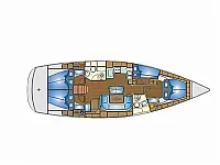 Bavaria 46 Cruiser - Layout image