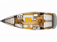 Sun Odyssey 449 - Layout image