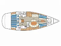 Beneteau First 47.7 - Layout image