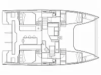 Nautitech 40 Open - Layout image